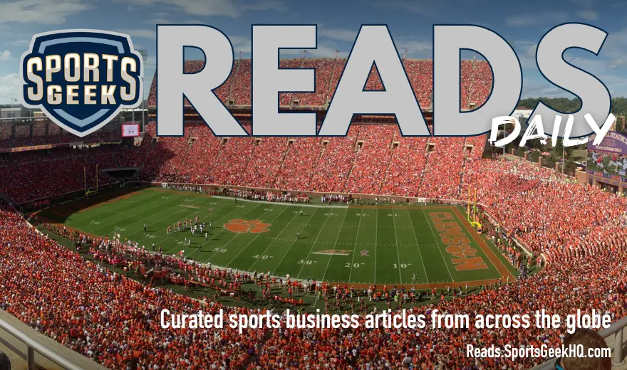 SG Reads Daily featured image with high-energy football stadium crowd background
