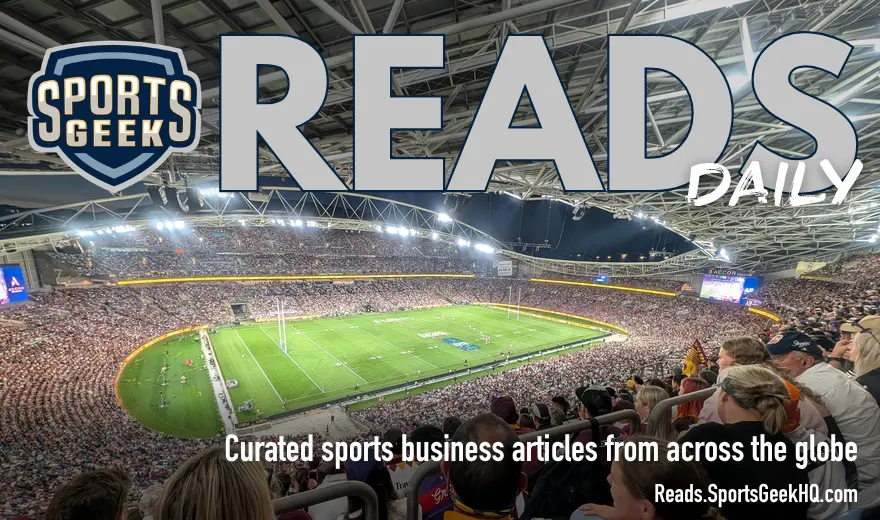 Sports Geek Reads Daily NRL feature image with crowd at the 2025 NRL Grand Final