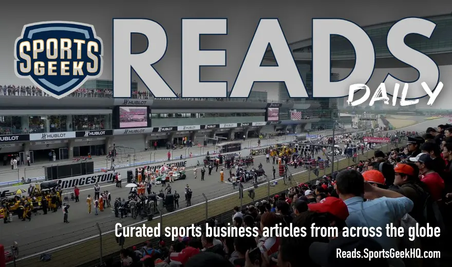 SG Reads Daily feature image showing the Formula 1 Chinese Grand Prix starting grid.
