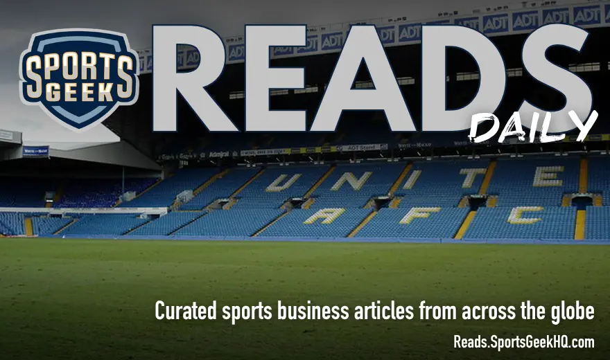Elland Road East Stand with SG Reads Daily branding