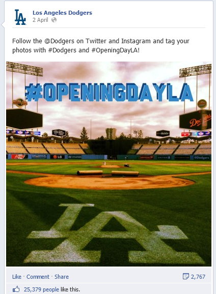 LA Dodgers - FB post