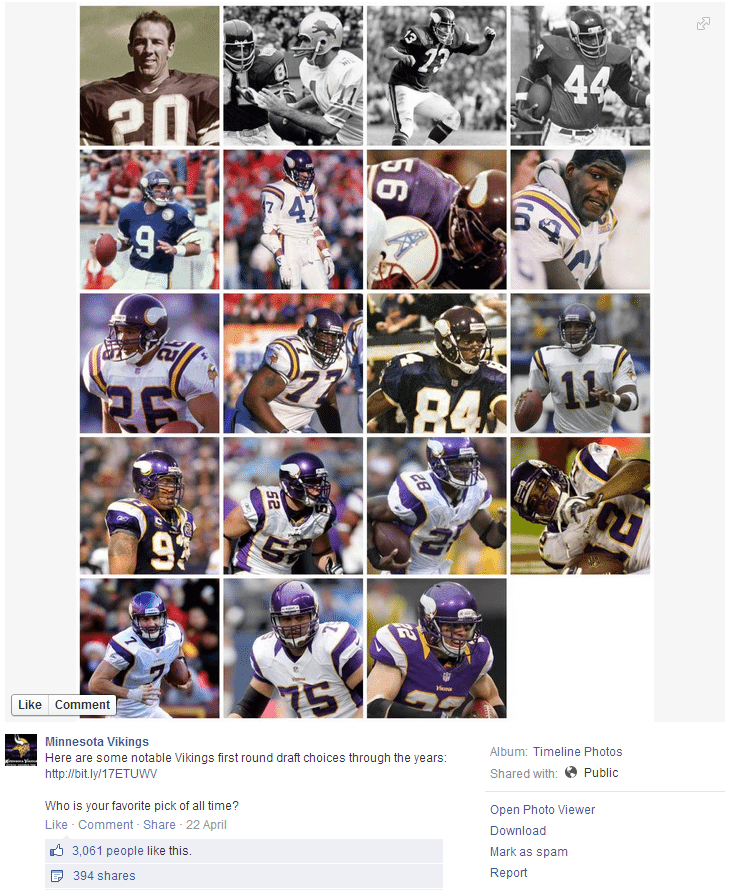 Who is the best Vikings first round pick of all time?