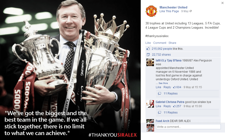 Sir Alex and his trophies