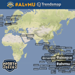 #ALvMU Sports Trendsmap