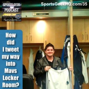 Hustle & use the every platform to network and find a way into sports business, listen to podcast to find out how I ended up in Mavs locker room