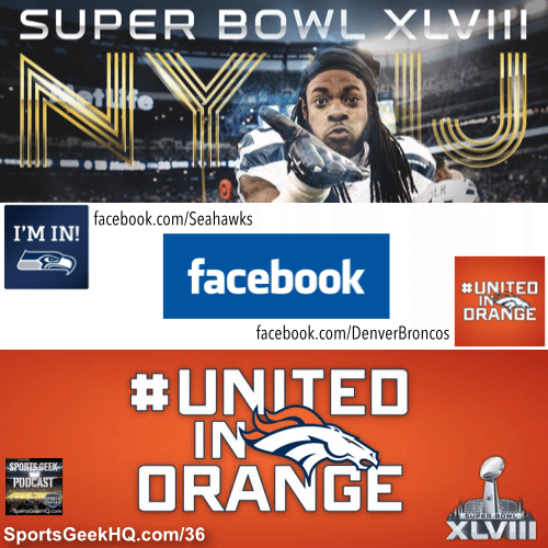How the Super Bowl is shaping up on Facebook - Seahawks Vs Broncos