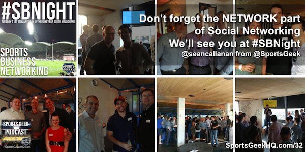 Don’t forget the NETWORK part of Social Networking. We’ll see you at #SBNight
