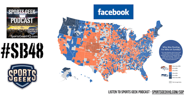 Facebook stats from Super Bowl with over 50M people engaged in 185M interactions