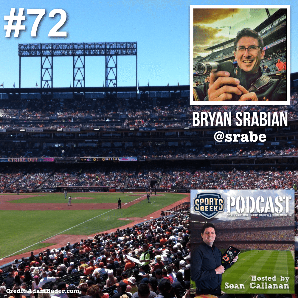Bryan Srabian Giants on Sports Geek Podcast Bryan Srabian from San Francisco Giants talks about sports digital and social media on Sports Geek Podcast