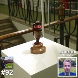 Ian Treseder on Sports Geek Podcast talking about The Ashes urn