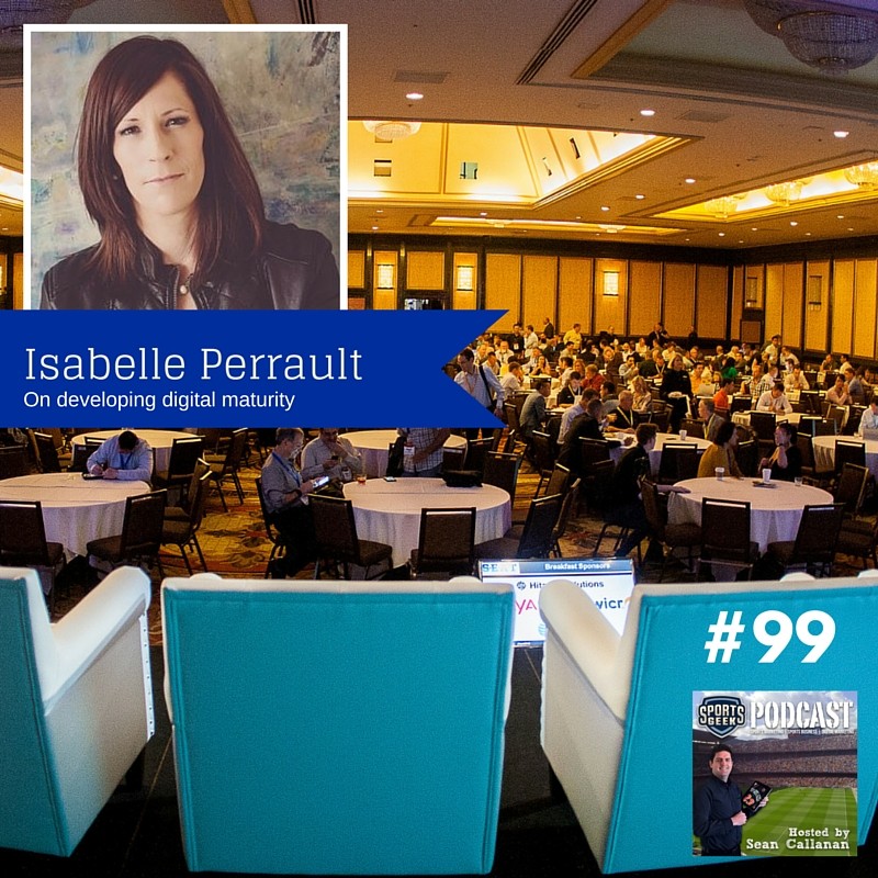 IsabellePerreault_SportsGeekPodcast Great session at SEAT with Isabelle on digital maturity