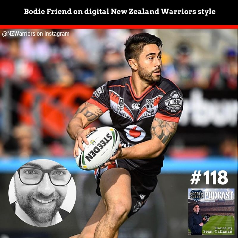 Bodie Friend from NZ Warriors talks about digital & creative
