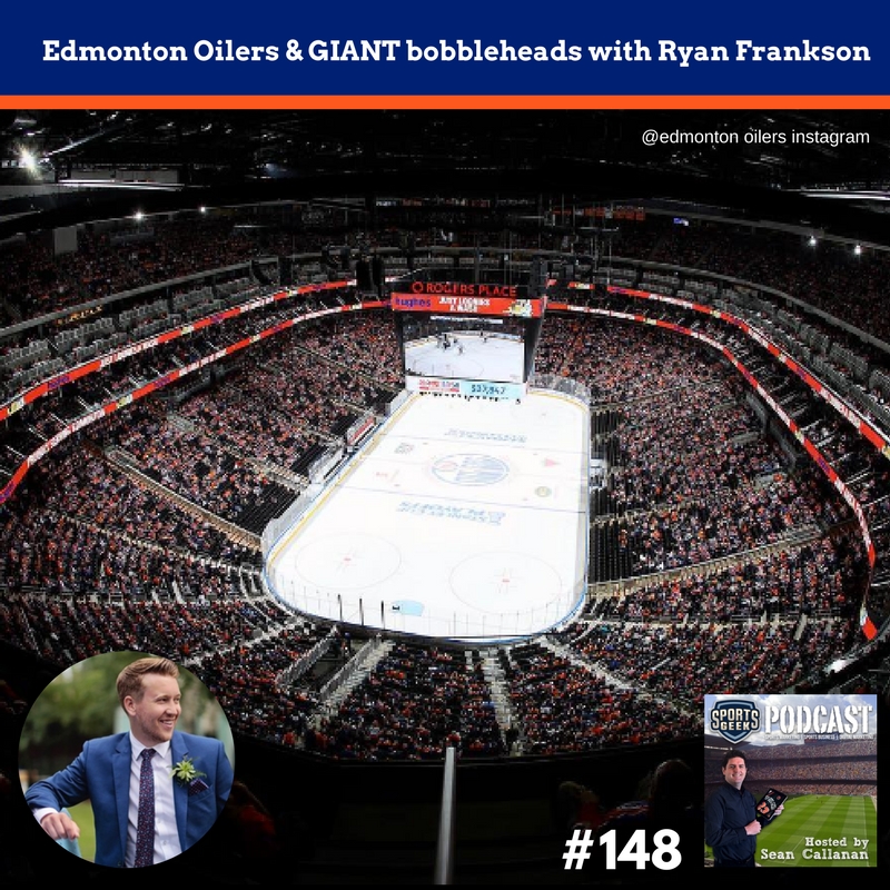 Edmonton Oilers & GIANT bobbleheads with Ryan Frankson
